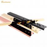 Gold Mirror Brushed Stainless Steel U Channel Edge Profile  0.55MM Thickness for sale