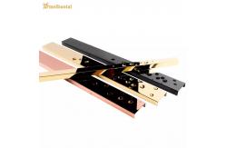 China Gold Mirror Brushed Stainless Steel U Channel Edge Profile  0.55MM Thickness supplier