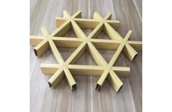 China Triangular Open Cell Metal Ceiling Tiles Perforated Aluminum Metal Grille Ceiling supplier