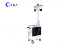 China Mobile Sentry IP PTZ Camera Solar Surveillance Trailer With Telescopic Mast supplier