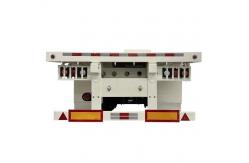 China Two used three-axle flat semi-trailers with high cost performance. supplier