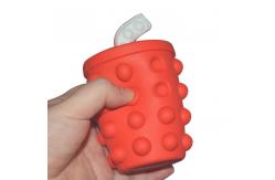 China Push Bubble Squishy Stress Balls Fidget Toys , Silicone Squeeze Ball Fidget Toy supplier