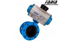China Soft Seal Pneumatic Butterfly Valve Flanged type supplier
