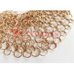 Electroplating Metal Ring Mesh Space Division in Easy Installation for sale