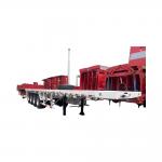 CIMC New 3-Axle Flatbed Skeleton Semi-Trailer Steel Container Truck with Wabco Brake System for sale