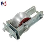 20KN Transmission Line Earth Wire Grounding Conductor Stringing Pulley Block