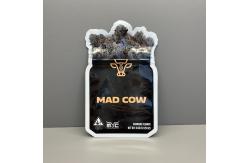 China weed Flower ziplockk Packaging Bags Shaped Custom Die Cut Bag With Window supplier