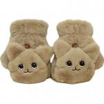 Students Write In Winter Lovely Half Finger Flip Housework Plush Glove for sale