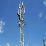 Antenna Telecommunication 15m Guyed Mast Tower for sale