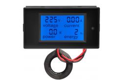 China Industrial 100A AC Digital CT Ammeter With Coil LCD Display supplier