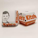 Recyclable Fried Chicken Packaging Boxes Burger Paper Take Out Containers for sale