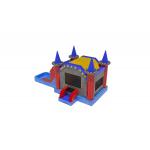 Inflatable Marble Wall Effect Bounce House With Slide and pool
