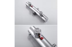 China Bathroom Rain Mixer Shower Combo Set Temperature Control Rainfall Shower Unit supplier
