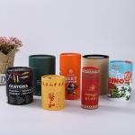 ODM Plastic Food Cans Push Up Round Cylinder Box Kraft Cardboard Packaging for sale
