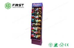 China Easy Assembly Cardboard Advertising Stand Customized Floor Display With Plastic Hooks​ supplier