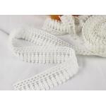 Milk Silk Polyester Embroidered Lace Trim For Dress / Garments Indian Style for sale