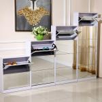 40 Pairs Size E1 MDF Shoe Rack Bracket KD Package With Mirror for sale