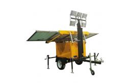 China CCTV Solar Powered Lighting Towers With Custom Rotating Lamp 4*50W 4*150W supplier