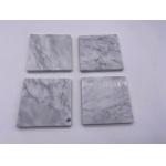 Square Marble Plain Stone Coasters Polished Vein 10 X 10 cm for sale