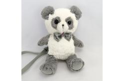 China Loveable Plush Toy Backpack PP Cotton Child Friendly Panda Bear Backpack Shoulder Bag supplier
