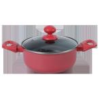 CIQ 3.0mm Thickness Alu Non Stick Soup Pot With Clear Lid