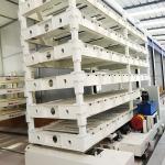 DC Motor Remote Control 40 Tons Pallet Rail Transfer Trolleys