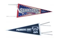 China Custom Dye Sublimation Triangle Banner Flags Waterproof CMYK Printing supplier