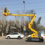 Diesel Engine / Battery 16m 18m 20m Mobile Man Lifting Platform For Aerial Works for sale