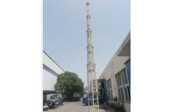 China 75ft Lattice 25m Portable Telecom Tower Telescopic Cell On Wheels Tower supplier