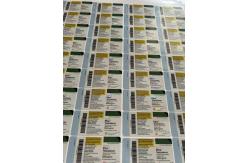 China Deca 250 With Gold Logo  Waterproof Labels Glass Bottle Labels supplier