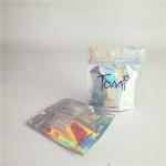 Custom Accepted Holographic Cosmetics Packaging Bags with Zipper