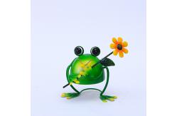 China OEM / ODM Metal Garden Frog Ornaments Animals Rustproof Artistic supplier