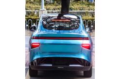 China Swipeable Air Release PET Gloss Car Vinyl Wrap Metallic Coastal Blue supplier