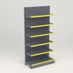 Supermarket Shelves Gondola Display Rack Single Sided for sale