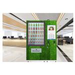 Floor Stand 24 Hours Auto Salad Vending Machine With Coin Bill Card Payments for sale