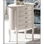 luxury French style wooden 5 drawer side coffee table for sale