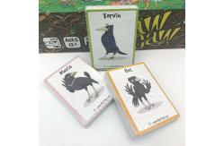 China Custom CMYK Printed Cardboard Paper Card Games With Plastic Tray supplier