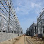 Industrial Prefabricated Steel Frame Building Construction Steel Beam Building Construction for sale