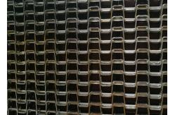 China Galvanized Iron Flat Wire Belt , Honeycomb Belt For Discharging Tower supplier