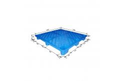 China Stackable Cargo HDPE Plastic Pallets 9 Feet 4 Way Entry 120*110cm supplier