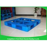 Single Faced Plastic Euro Pallets 100% Virgin HDPE Ventilated For Warehouse