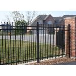 Steel Wrought Iron Metal Decorative Fence Panels 1.8m High Security for sale