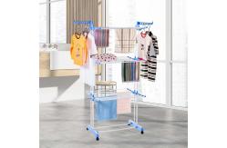 China Shoe Cabinet Floor Furniture Foldable Clothes Drying Rack Multifunctional supplier