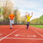 Eco Friendly Synthetic Sports Flooring All-Weather Usage Red Playground