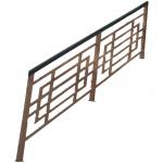 External Wrought Iron Stair Handrail Banisters And Railings For Commercial Buildings for sale