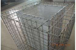 China Iron Wire Mesh Rock Baskets Galvanized Stone Cages For Garden Walls supplier