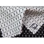 Grid Style Jacquard Material Pure Cotton Classical Black And White Color for sale