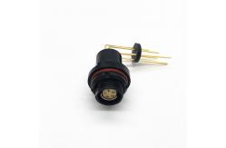 China Black Fischer Cable Connector PCB Mounted Right Angle DBPC102A054 supplier