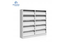 China School Library Knocked Down  Bookshelf Magazine Steel Shelf Rack supplier