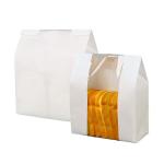 Bopp Flat Bottom Kraft Paper Bags , 12* 32*8.7cm Kraft Baguette Bags for sale